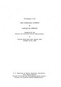 Proceedings of the 1st International Conference on Fluidized Bed Combustion